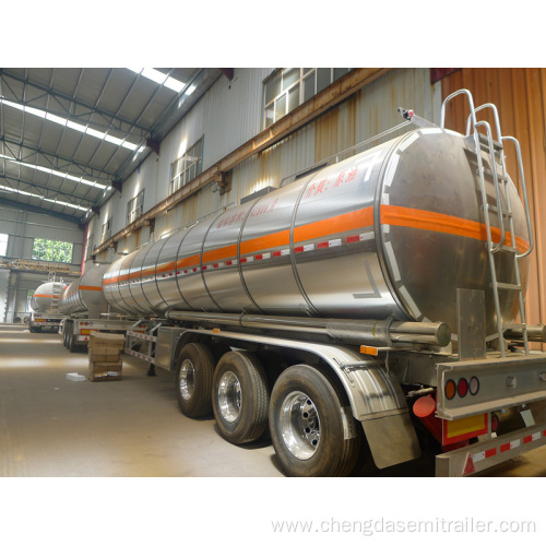 stainless steel fuel tanker truck trailer